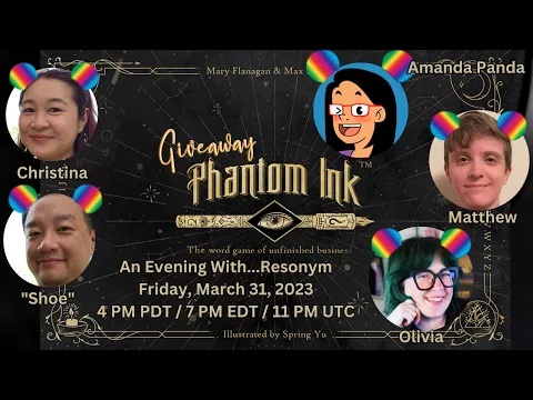 Live Teach & Play through | Phantom Ink from Resonym | Twitch VOD