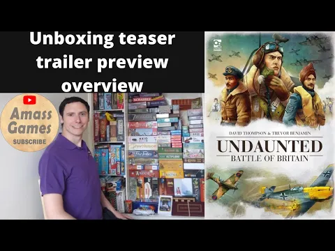 Undaunted: Battle of Britain two player deck building #wargaming #unboxing #review AmassGames #4k