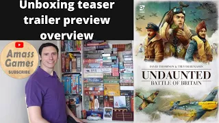 Undaunted: Battle of Britain two player deck building #wargaming #unboxing #review AmassGames #4k