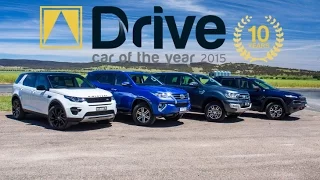 Ford Everest v Toyota Fortuner v Land Rover Discovery v Jeep Cherokee | Drive Car of the Year 2015