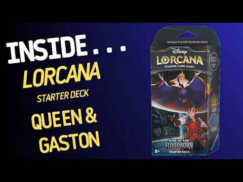 Inside…DISNEY LORCANA Rise of the Floodborn: Amber & Sapphire Starter Deck (4K 60fps)