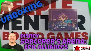 Meeple Mentor Unboxes Disney Sorcerer's Arena: Epic Alliances Core Set