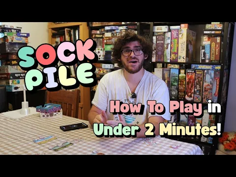 How to Play Sock Pile in 2 Minutes | Quick Rules Tutorial for the Sock-Matching Game