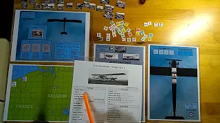 The Great War: Short Bomber PnP Solitaire Tabletop Wargame Intro & Mission Playthrough