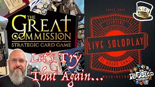 LIVE SoloPlay with Sam - The Great Commission: Strategic Card Game (Another Go!!)