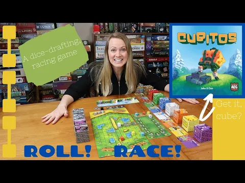 CUBITOS: A Review and a Round of the Dice-Drafting, Racing Game! Cute Cube Alert!!!