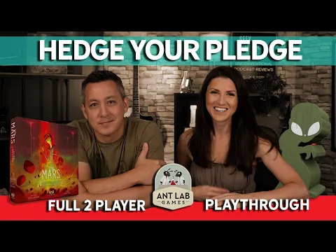 Hedge Your Pledge - On Mars: Alien Invasion Kickstarter Full Playthrough #boardgames