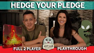 Hedge Your Pledge - On Mars: Alien Invasion Kickstarter Full Playthrough #boardgames