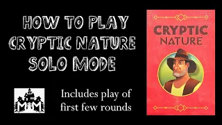 How to Play Solo Mode of Cryptic Nature
