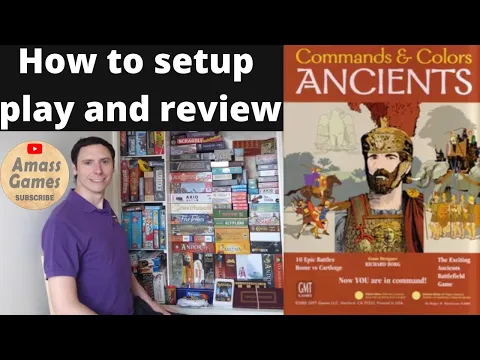Command and Colours: Ancients how to setup play and review AmassGames GMT Memoir '44 two player war