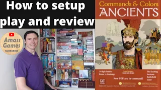 Command and Colours: Ancients how to setup play and review AmassGames GMT Memoir '44 two player war