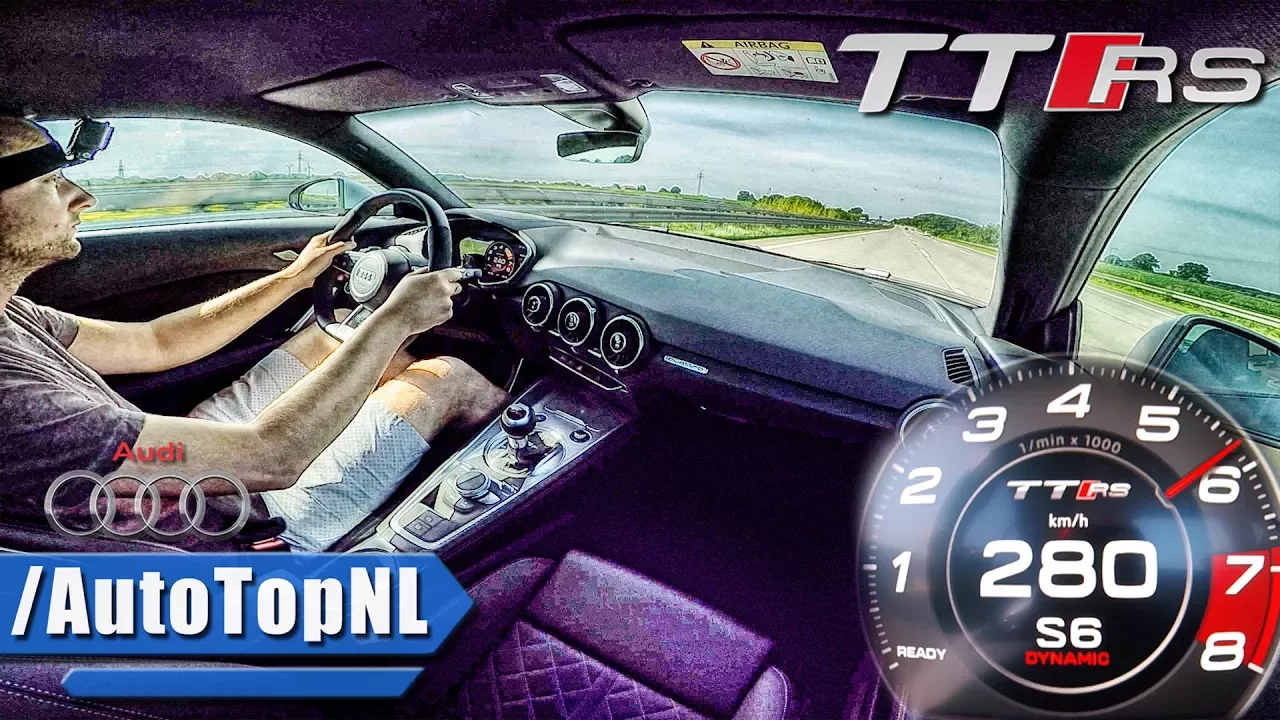 280km/h Audi TT RS w/ EGO X Exhaust on AUTOBAHN by AutoTopNL