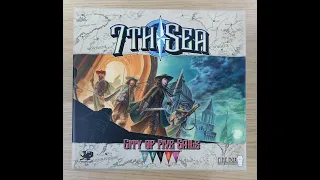 7th Sea: City of Five Sails Kickstarter Unboxing Video (Physical Samples)