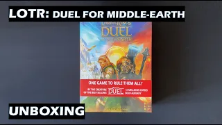 Unboxing Lord of the Rings Duel for Middle-Earth board game