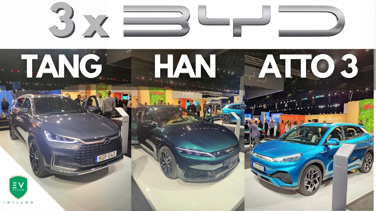 BYD TANG, HAN and ATTO 3 - 1st Look at all 3 Build Your Dreams EVs
