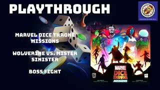 Marvel Dice Throne Missions Wolverine vs. Mister Sinister Boss Fight