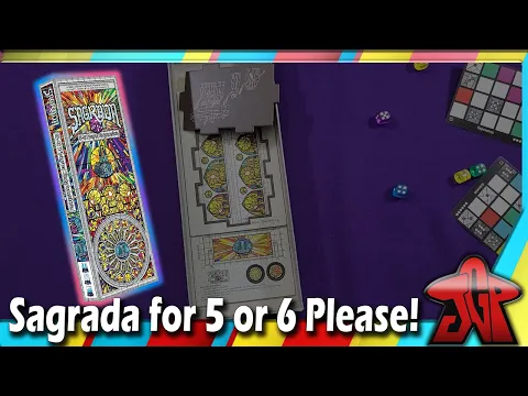 Sagrada 5-6 Player expansion unboxing