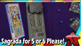 Sagrada 5-6 Player expansion unboxing