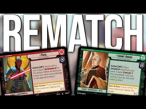 Star Wars Unlimited Darth Maul vs Count Dooku Unlimited Power Week 3 with @meeple
