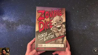 My unboxing of Zombie Dice Horde Edition