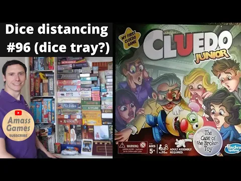 Dice distancing 96 Clue Junior Broken Toy  board game AmassGames #tabletop #hasbro #kids #cluedo