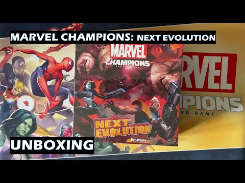 Unboxing Next Evolution Marvel Champions LCG X men card game