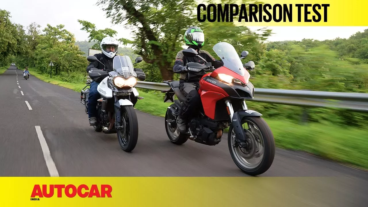 Ducati Multistrada 950 vs Triumph Tiger XRx | Comparison Test | Autocar India