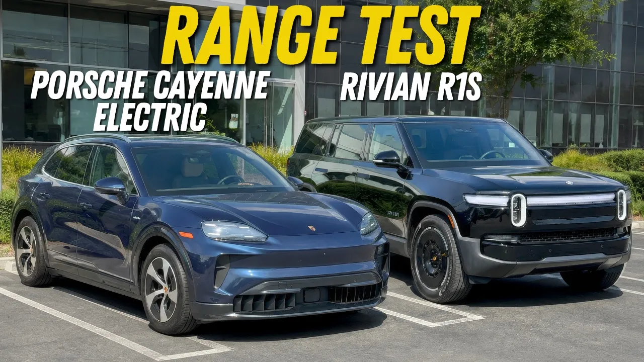 Porsche Cayenne EV vs Rivian R1S 70-MPH Highway Range Test! Way Closer Than We Thought