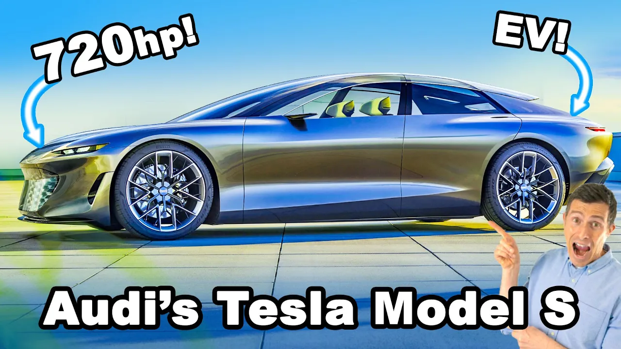 Audi's new Tesla Model S revealed!