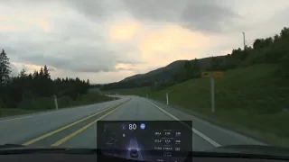 Model S 75D AP2 driving 512 km/318 mi timelapse