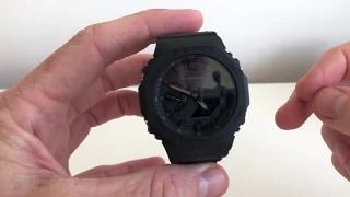 How to set time and date on the New G-shock GA2100 1A1ER Carbon Core