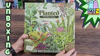 Unboxing of Planted by Phil Walker-Harding and Bufflo Games & Puzzles