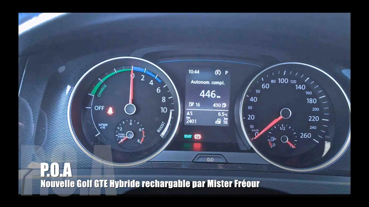 Volkswagen GOLF GTE plug in hybrid - Essai