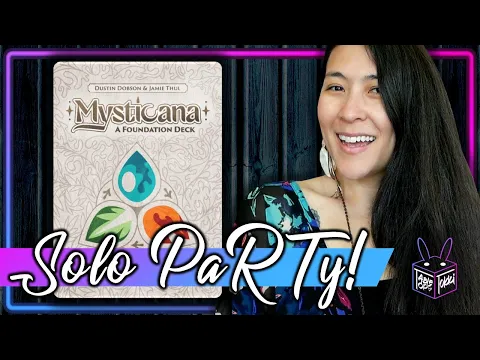 Mysticana 🔥💧🌿 | Solo Board Game PaRTy!!! (Playthrough and Review/ Tutorial, yup!) 🎉