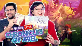 [Règles & Partie] CHRONICLES OF AVEL | 2 joueurs | Rebel Studio | VOD Live