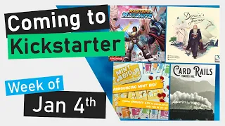 Kickstarter Boardgames Week of Jan 4 | Masters of Mutanite, Darwin's Journey, Card Rails, Mint Bid
