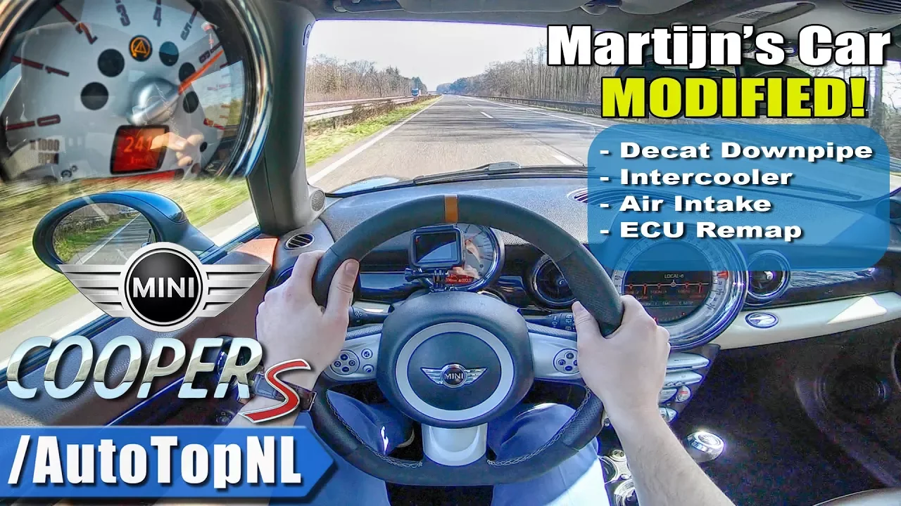Mini Clubman Cooper S R55 230HP TUNED | AUTOBAHN POV | 241km/h TOP SPEED by AutoTopNL