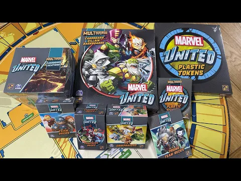 Marvel United: Multiverse - Cardboard & Plastic Components, Pet Companions, Team & Campaign Decks