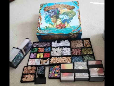 Spirit Island - 3D Printed Insert (holds SI, B&C, JE, and F&F)