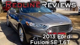 2013 Ford Fusion SE 1.6T Review, Walkaround, Exhaust, Test Drive