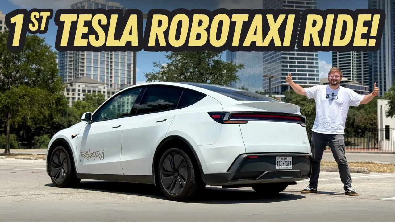 My First Tesla Robotaxi Ride! Autonomous Rideshare w/ Bone Stock Model Y
