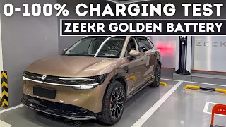 Zeekr Golden Battery 75kWh Charging Analysis! The Fastest Charging EV In The World