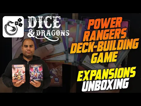 Dice and Dragons - Power Rangers Deck - Building Game Expansions Unboxing