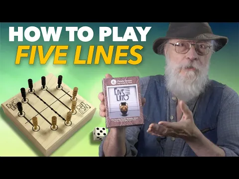 How To Play Five Lines - The ancient Greek race game.