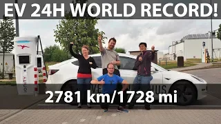 Tesla Model 3 world record: 2781 km in 24h