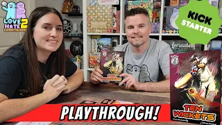 Playthrough of Ten Wickets - Running on #Kickstarter | Love 2 Hate #boardgames | @seabrookstudios