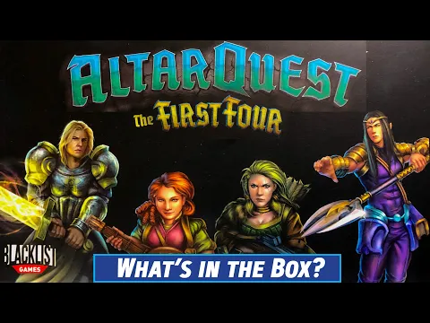 ALTAR QUEST the FIRST FOUR Expansion Unboxing Published by BLACKLIST GAMES