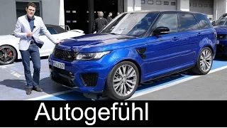 New Range Rover Sport SVR 550 hp V8 FULL REVIEW test driven Nürburgring racetrack - Autogefühl