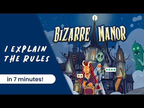 I explain the complete rules of BIZARRE MANOR in 7 minutes!