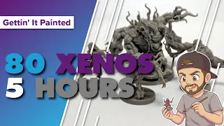 80+ Miniatures Painted in 5 Hours | Zombicide Invader Xenos | Speed Painting Miniatures